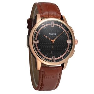 noblag signature premier men's watch brown